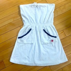 Minnie Mortimer Boast Terrycloth Tennis Dress Cover Up